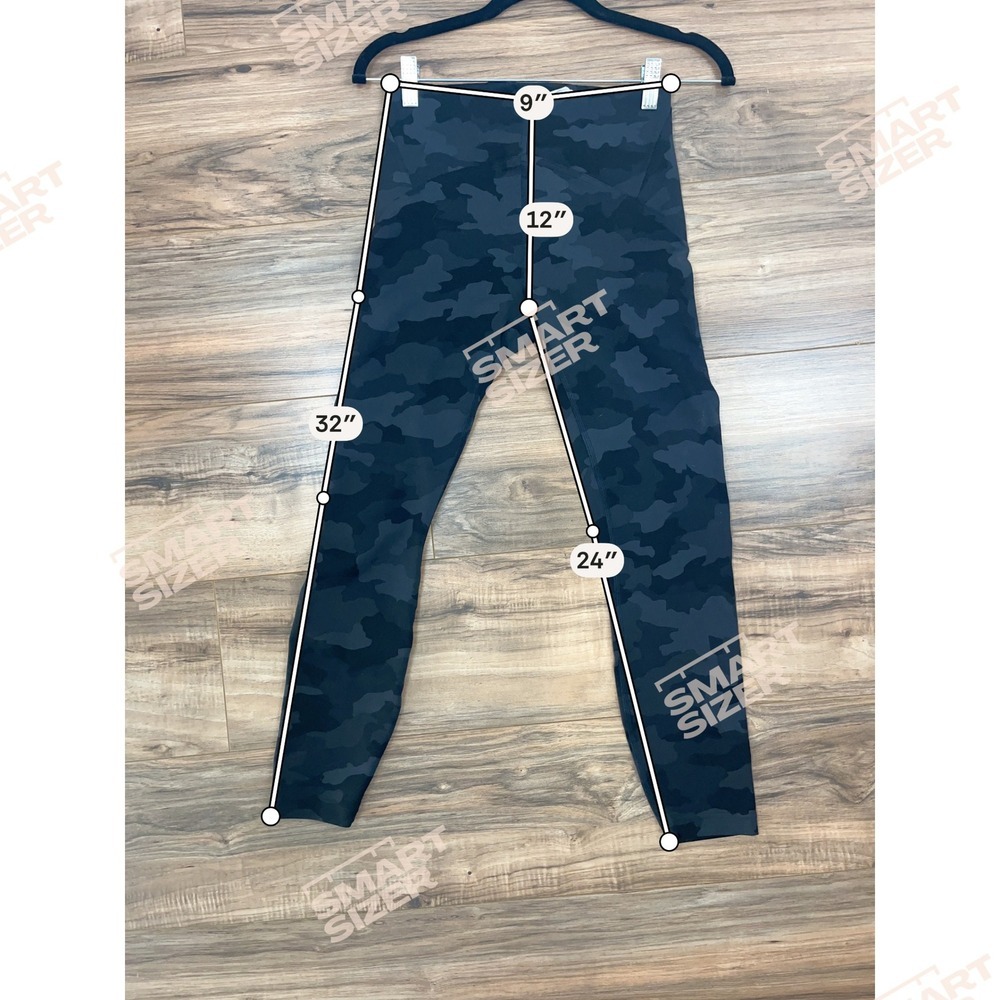2/$30 Lululemon Black Gray Camo High Rise Athletic Yoga Leggings 6 - Picture 5 of 6
